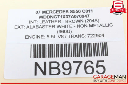 07-13 Merc edes W221 S550 Center Console AC A/C Air Vent Trim Rear 2218301054 OEM