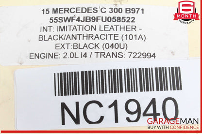 15-20 Mercedes W205 C300 GLC350e E300 M274 2.0L ECU ECM Engine Control Module