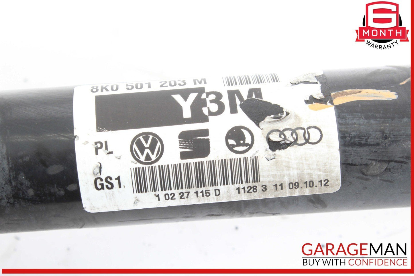 13-16 Audi A4 Rear Left or Rear Right Side CV Axle Shaft 8K0501203M OEM
