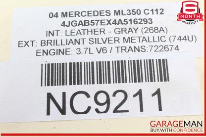 98-05 Mercedes W163 ML350 ML500 ML55 AMG Front Left Side Exterior Door Handle