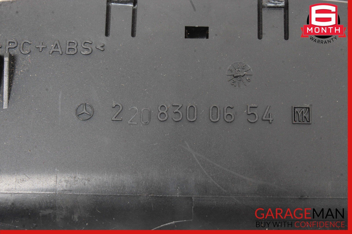 00-06 Mercedes W215 CL600 Center Console Rear Air Vent 2208300654 OEM