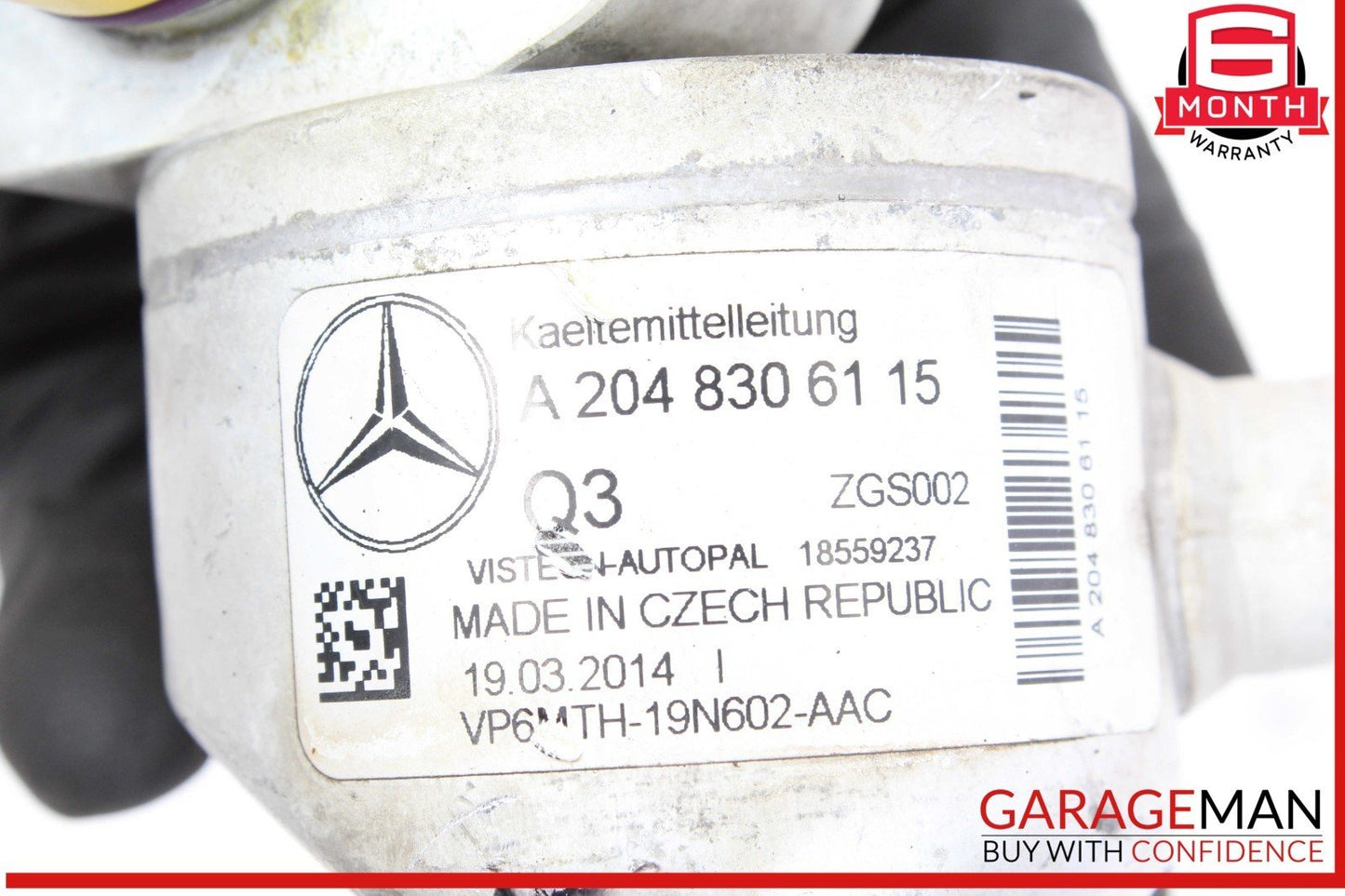 12-14 Mercedes W204 C250 CGI M271 AC A/C Air Conditioning Line Pipe Hose OEM