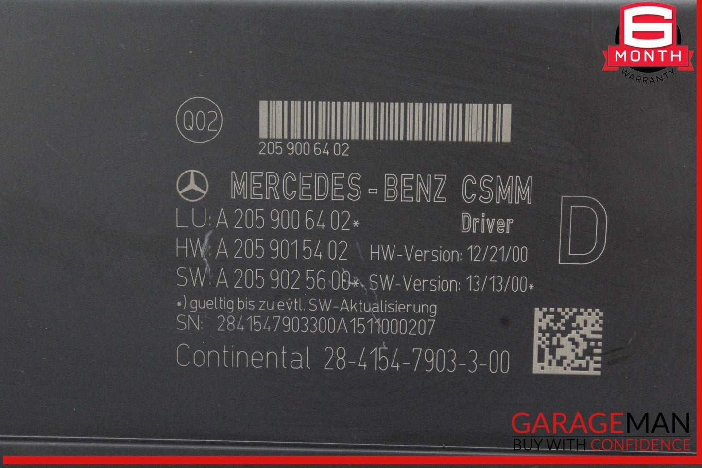 15-20 Mercedes W205 C300 C350e Front Left Driver Side Seat Control Module OEM