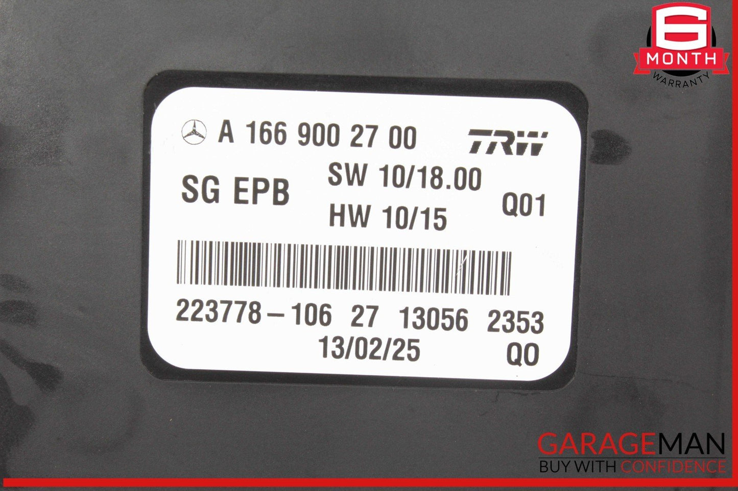 12-20 Mercedes R172 SLK250 SLK350 Hand Parking Brake Control Module Unit OEM