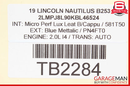 19-21 Lincoln Nautilus Extended Power Computer Control Module Unit OEM