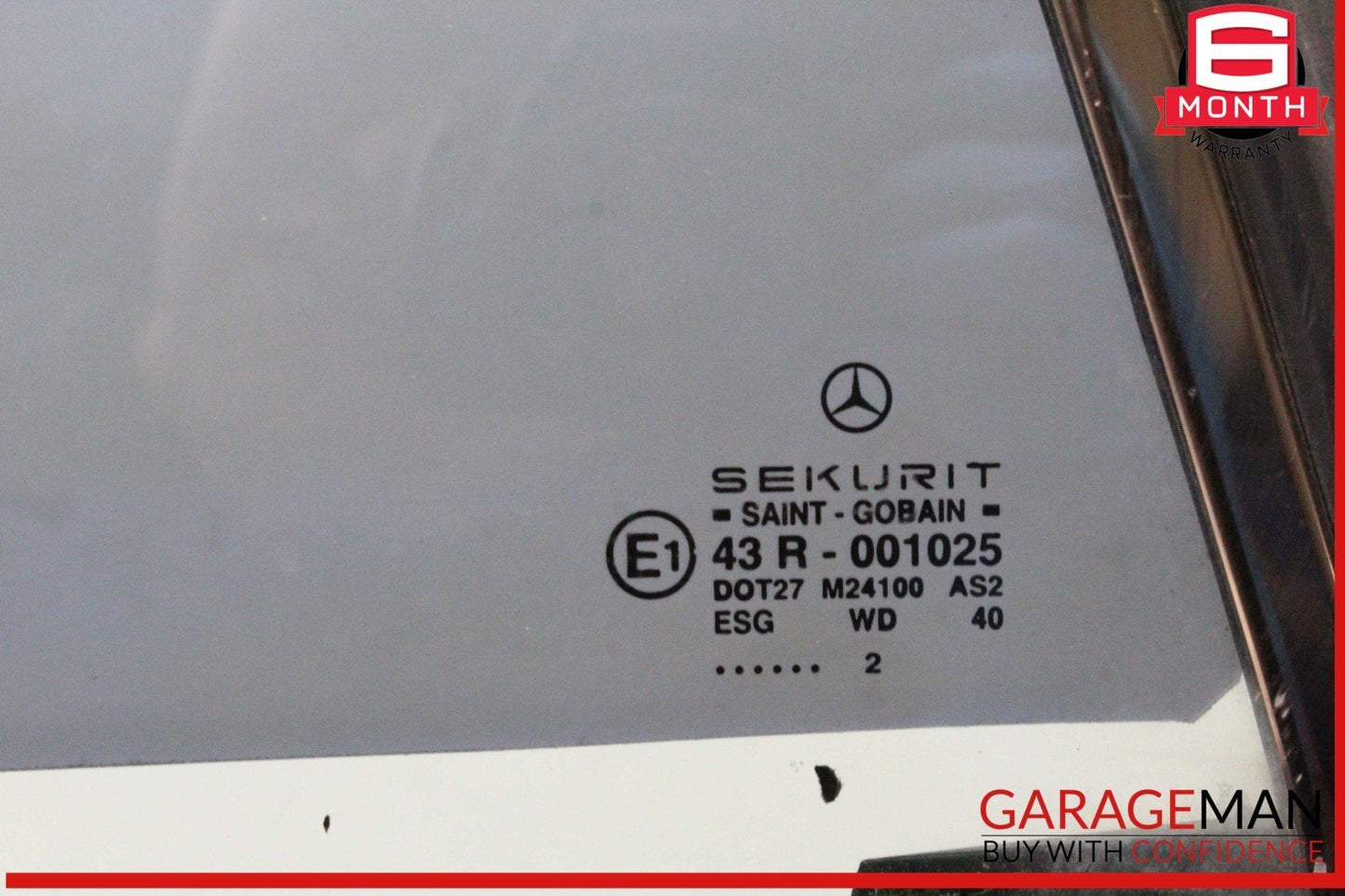 03-12 Mercedes R230 SL500 SL55 AMG Rear Right Side Quarter Window Glass OEM