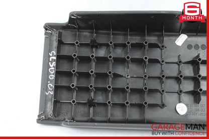 03-06 Mercedes R230 SL500 Rear Center Console Lid Cover Panel Leather Black