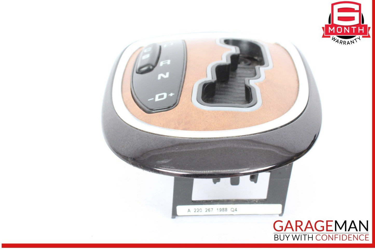 00-06 Mercedes W220 S500 4MATIC S55 AMG Gear Shifter Bezel Trim Indicator Wood