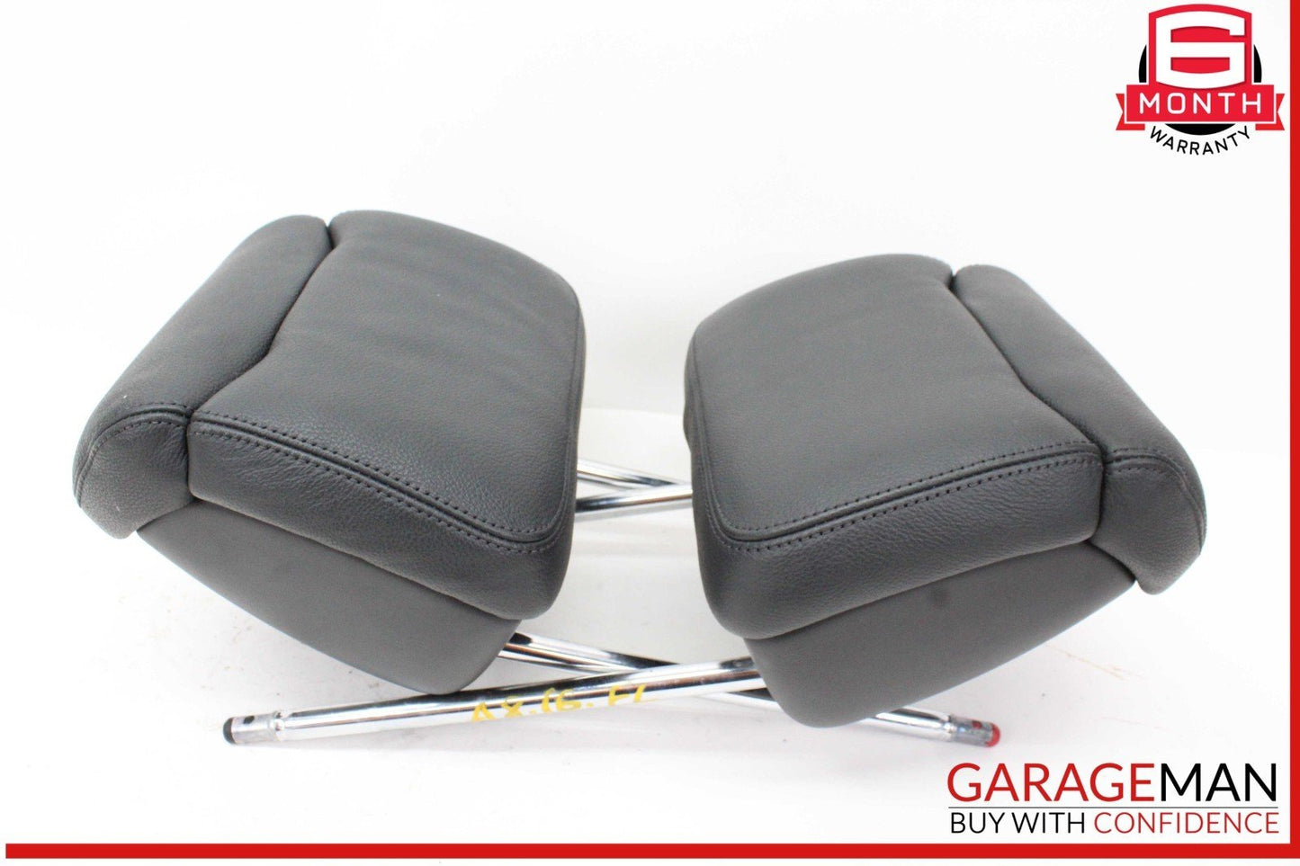 11-18 Audi A8 S8 Front Left and Front Right Side Head Rest Headrest Black OEM