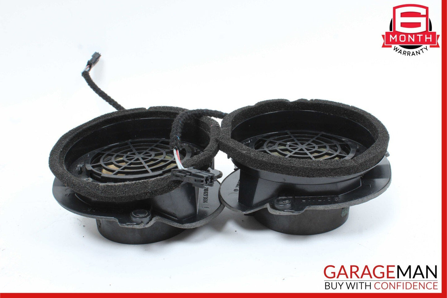 96-03 Mercedes W210 E320 Rear Right & Left Side Door Sound Speakers Set OEM