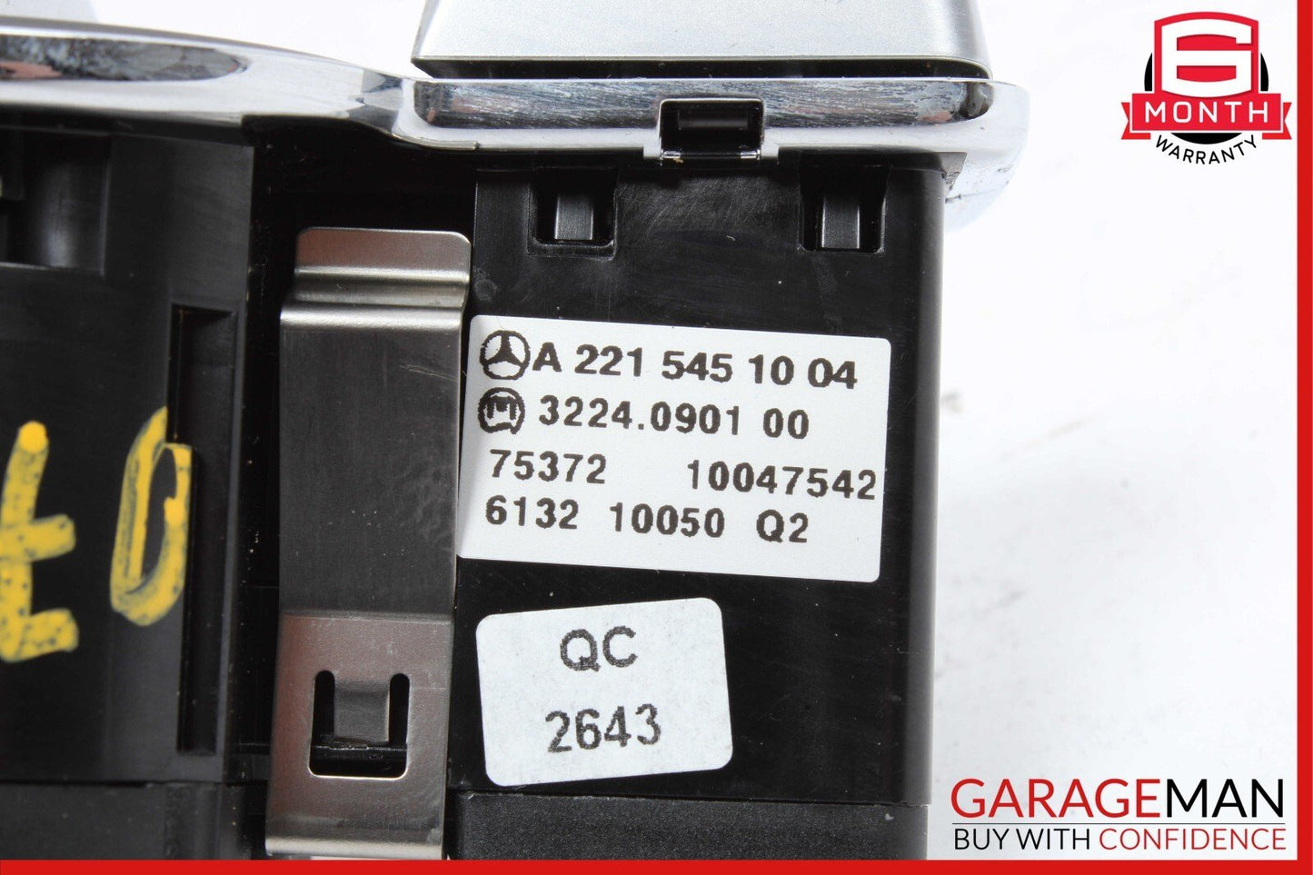 07-14 Mercedes S550 CL600 Head Light Headlight Fog Light Switch Control Module