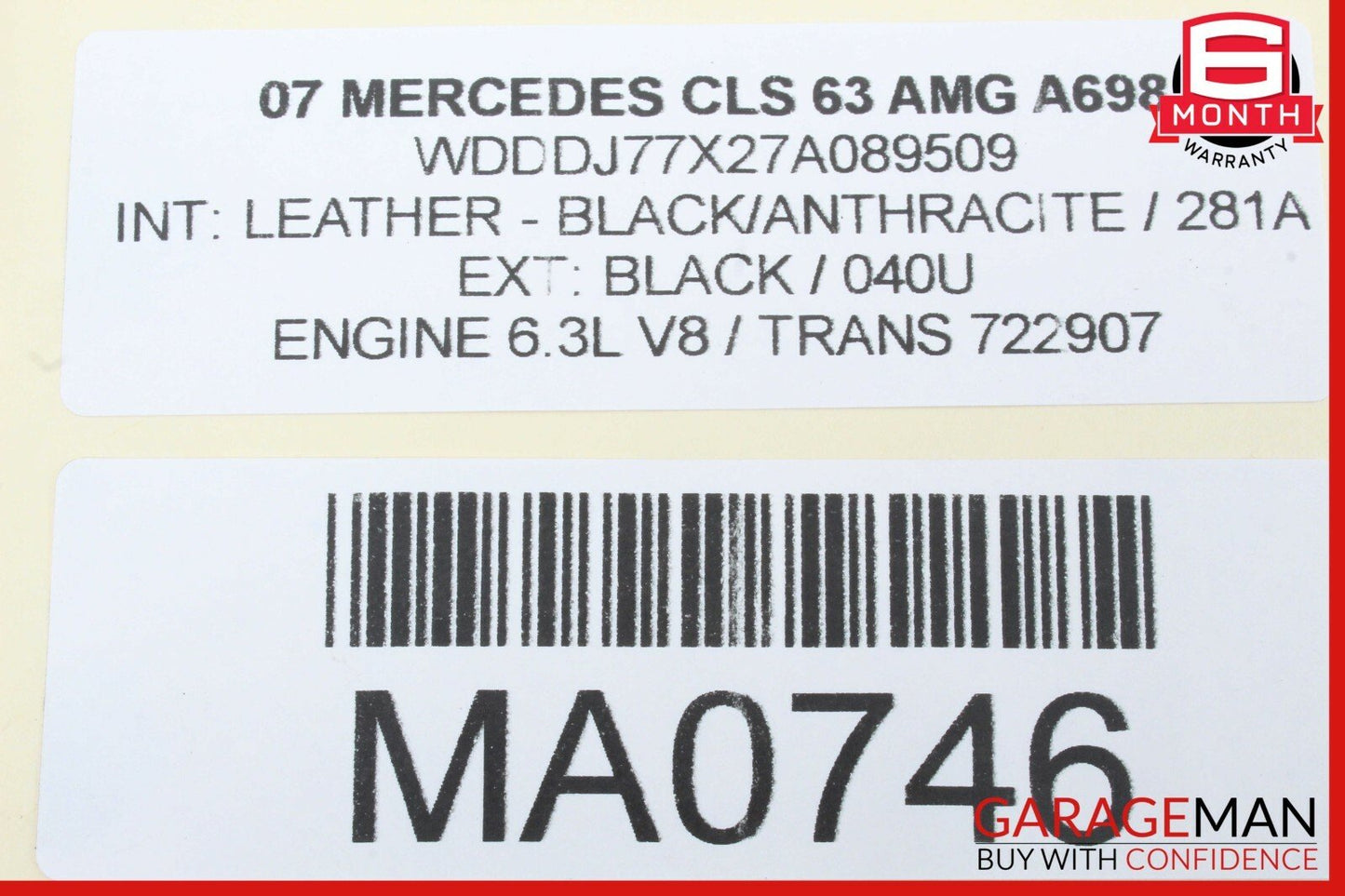 Mercedes W219 CLS550 CLS55 Front or Rear Right Side Window Regulator Motor OEM