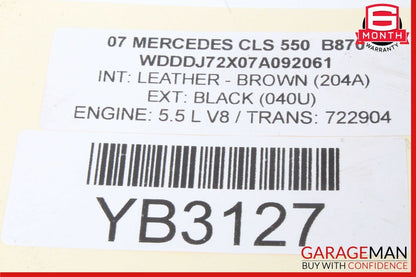 06-11 Mercedes W219 CLS550 Rear Right Side Exterior Door Handle Keyless Go OEM