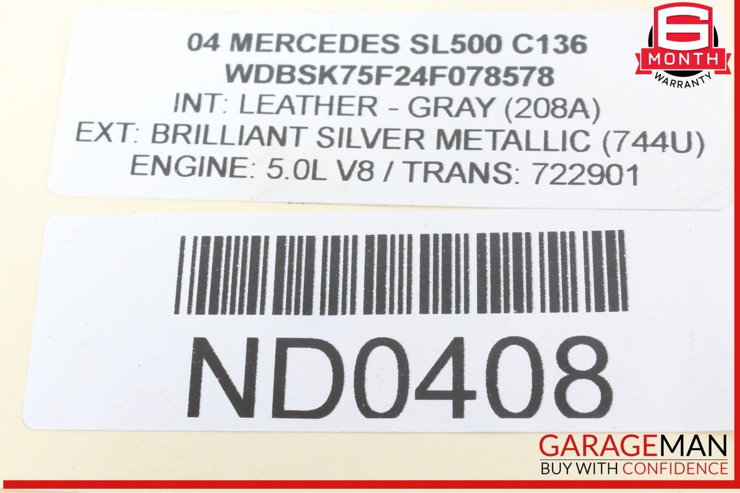 03-06 Mercedes R230 SL500 SL600 Rear Hydraulic Suspension Valve Block Assembly