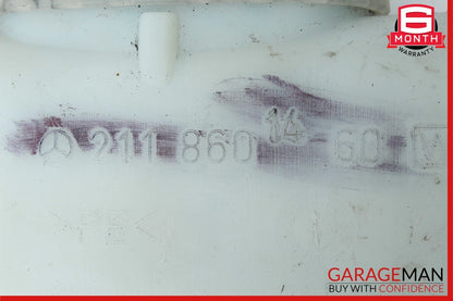 06-11 Mercedes W219 CLS500 Windshield Washer Fluid Reservoir Tank Assembly OEM