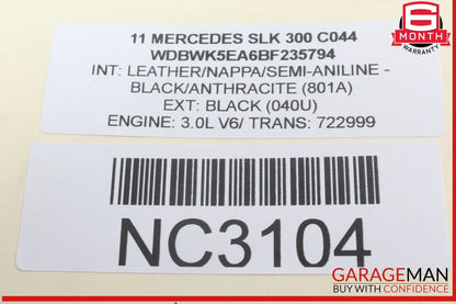 09-11 Mercedes R171 SLK300 SLK55 AMG Front Right Side Door Control Module OEM