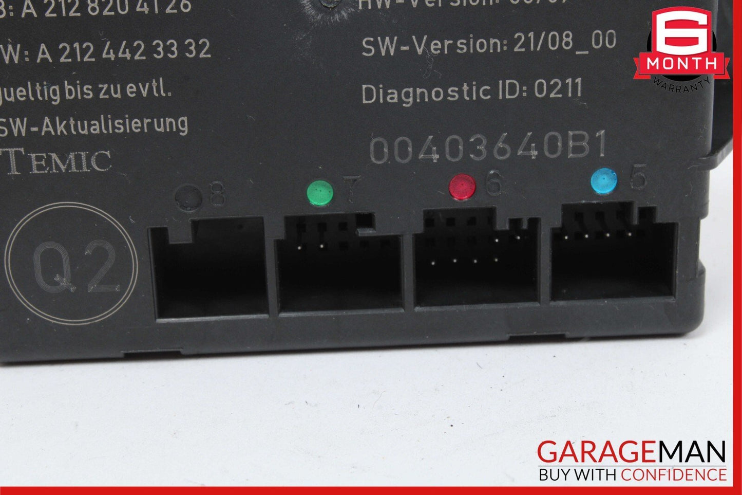 08-18 Mercedes W212 E350 C300 CLS550 Rear Left Side Door Control Module OEM