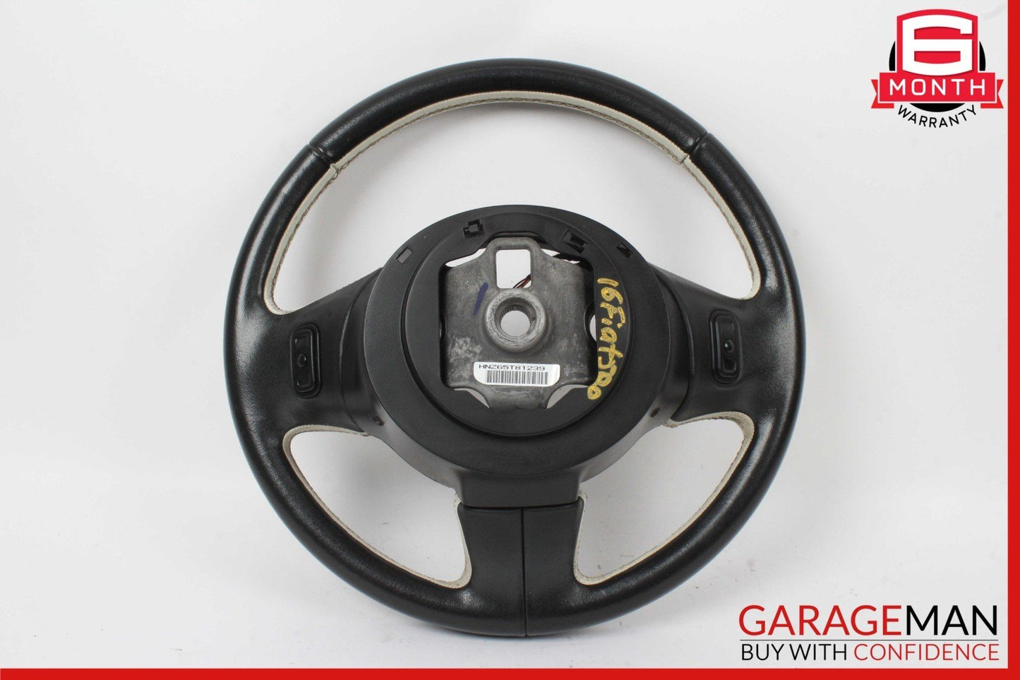 12-19 Fiat 500E Front Left Driver Side Steering Wheel Black P5RR80JXWAB OEM
