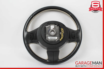 12-19 Fiat 500E Front Left Driver Side Steering Wheel Black P5RR80JXWAB OEM