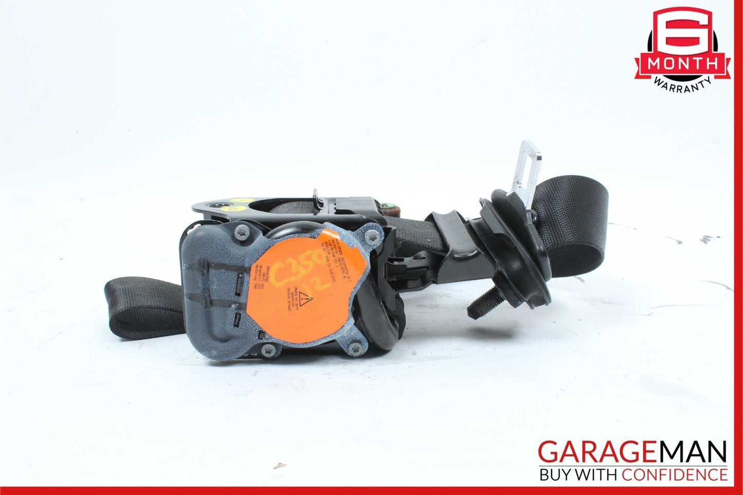 12-14 Mercedes W204 C250 Coupe Front Right Passenger Seat Belt Retractor Black