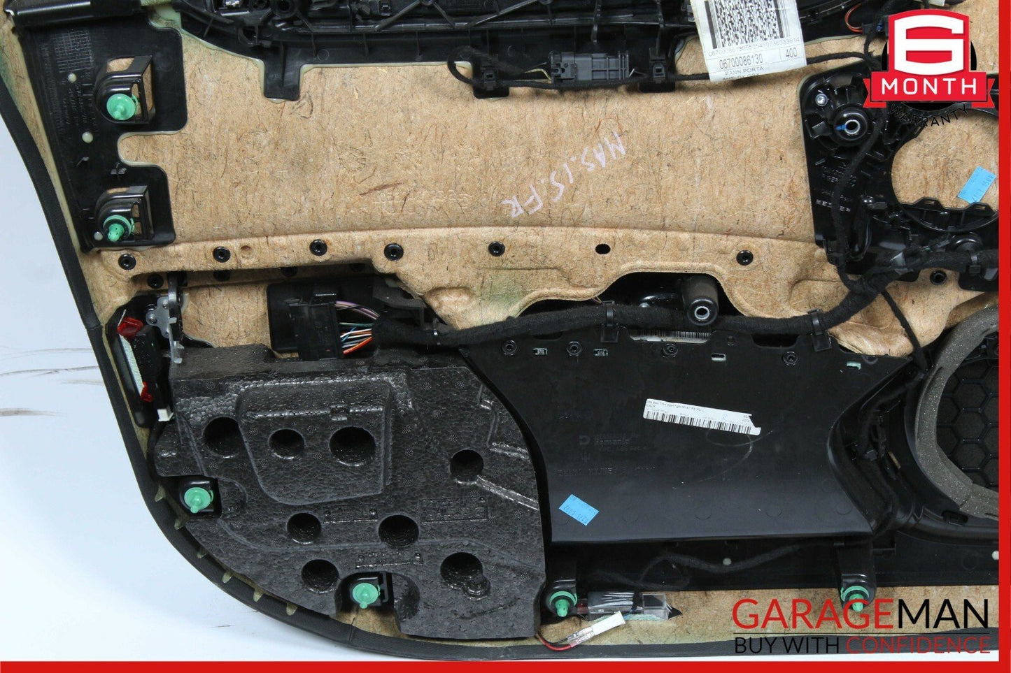 14-17 Maserati Ghibli Front Right Side Complete Interior Door Panel Black