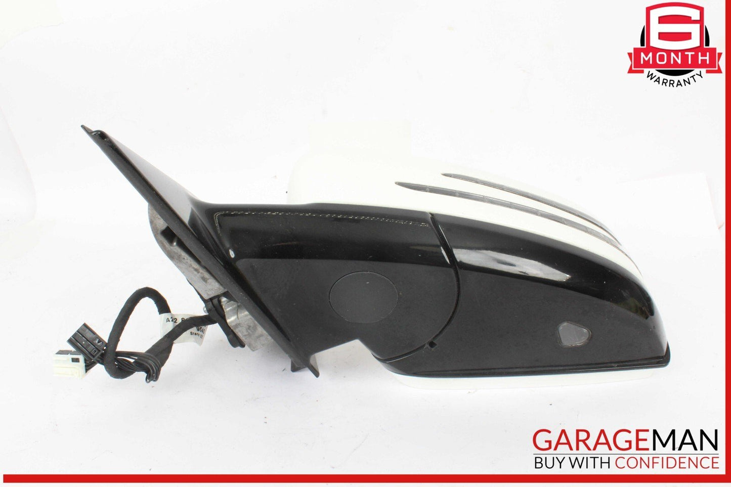 10-13 Mercedes W212 E350 Front Left Driver Side Door Rear View Mirror White OEM