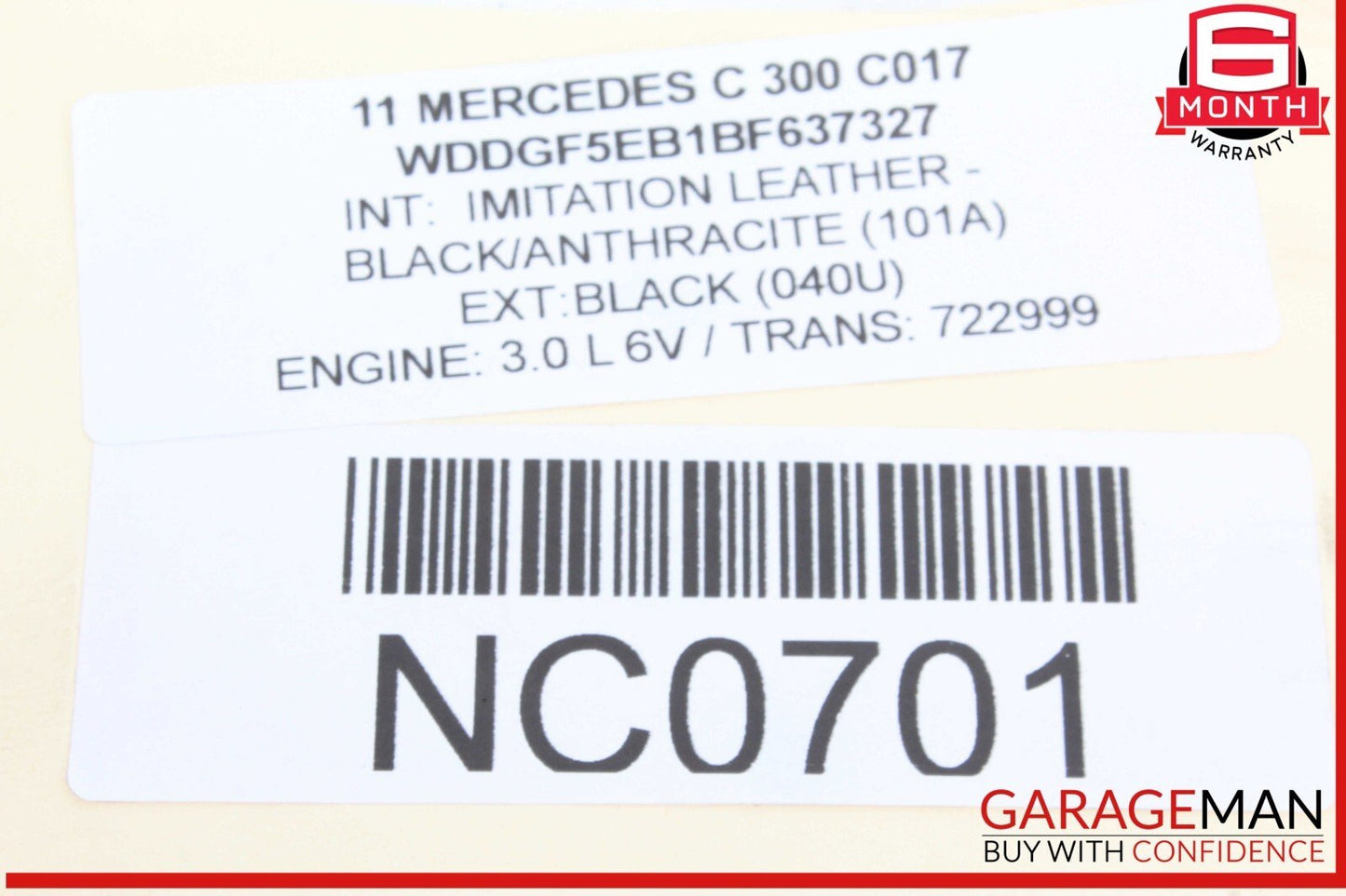 08-14 Mercedes W204 C300 Rear Right and Left Suspension Coil Spring Set OEM
