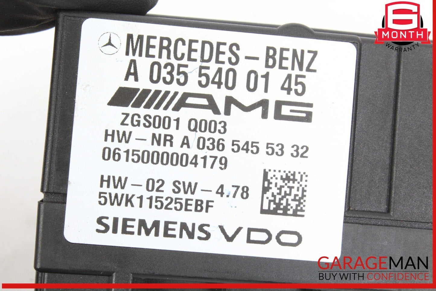 07-11 Mercedes W211 E63 AMG Fuel Pump Motor Control Module 0355400145 OEM