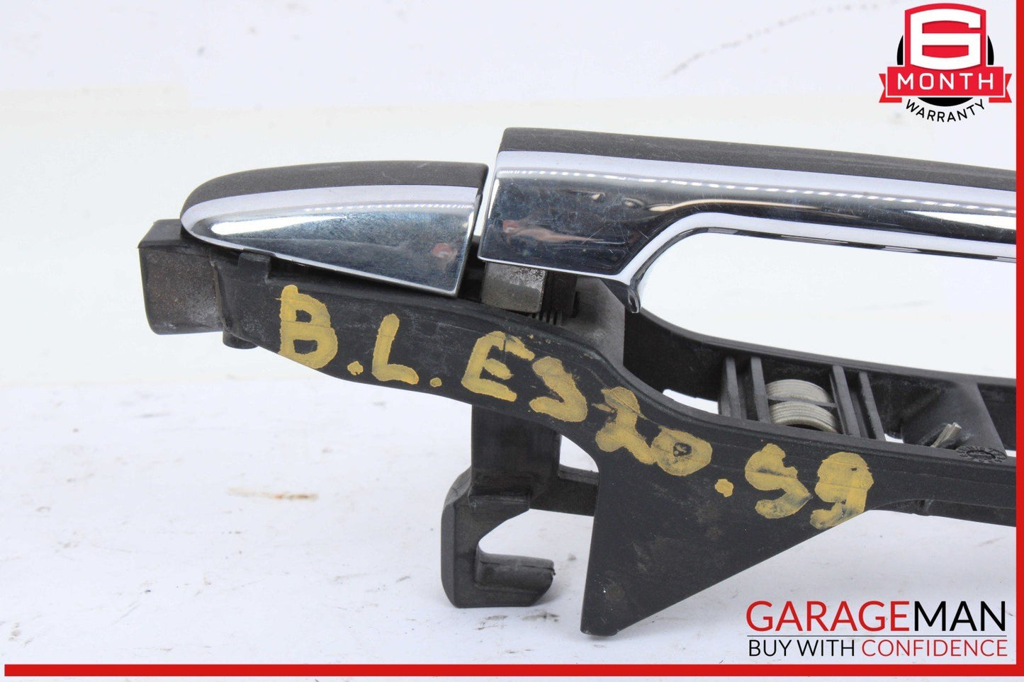 96-02 Mercedes W210 E320 E420 Rear Left Exterior Door Handle Black OEM