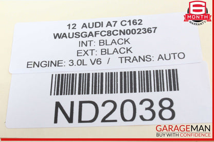 12-17 Audi A7 Power Brake Booster Master Cylinder w/ Reservoir 4G1612103A OEM