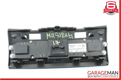 14-17 Maserati Ghibli S Center HVAC Heater A/C Climate Control Switch Panel OEM