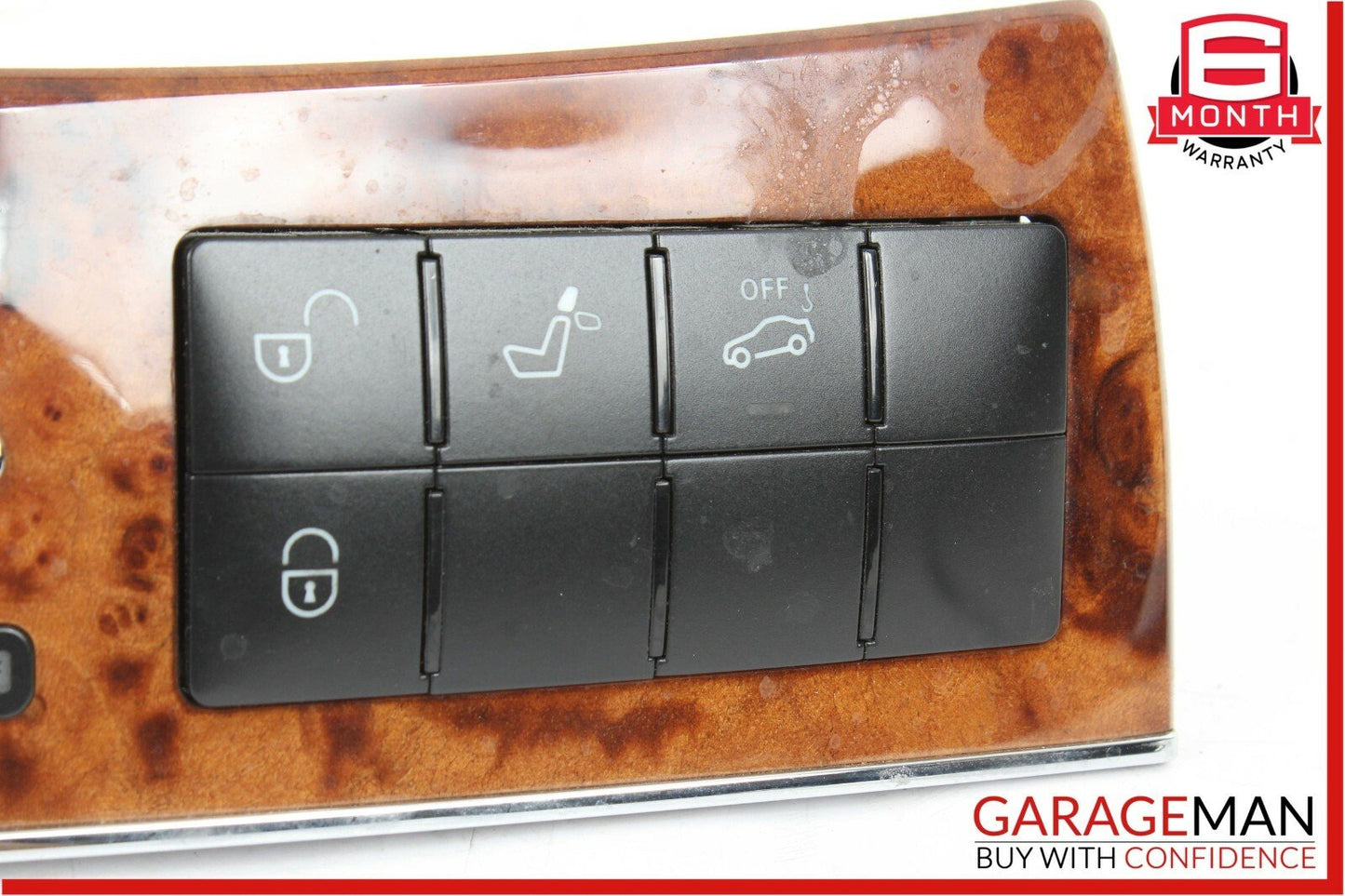 05-09 Mercedes W209 CLK350 Dash Heated Seat ESP Hazard Switch Control Wood OEM