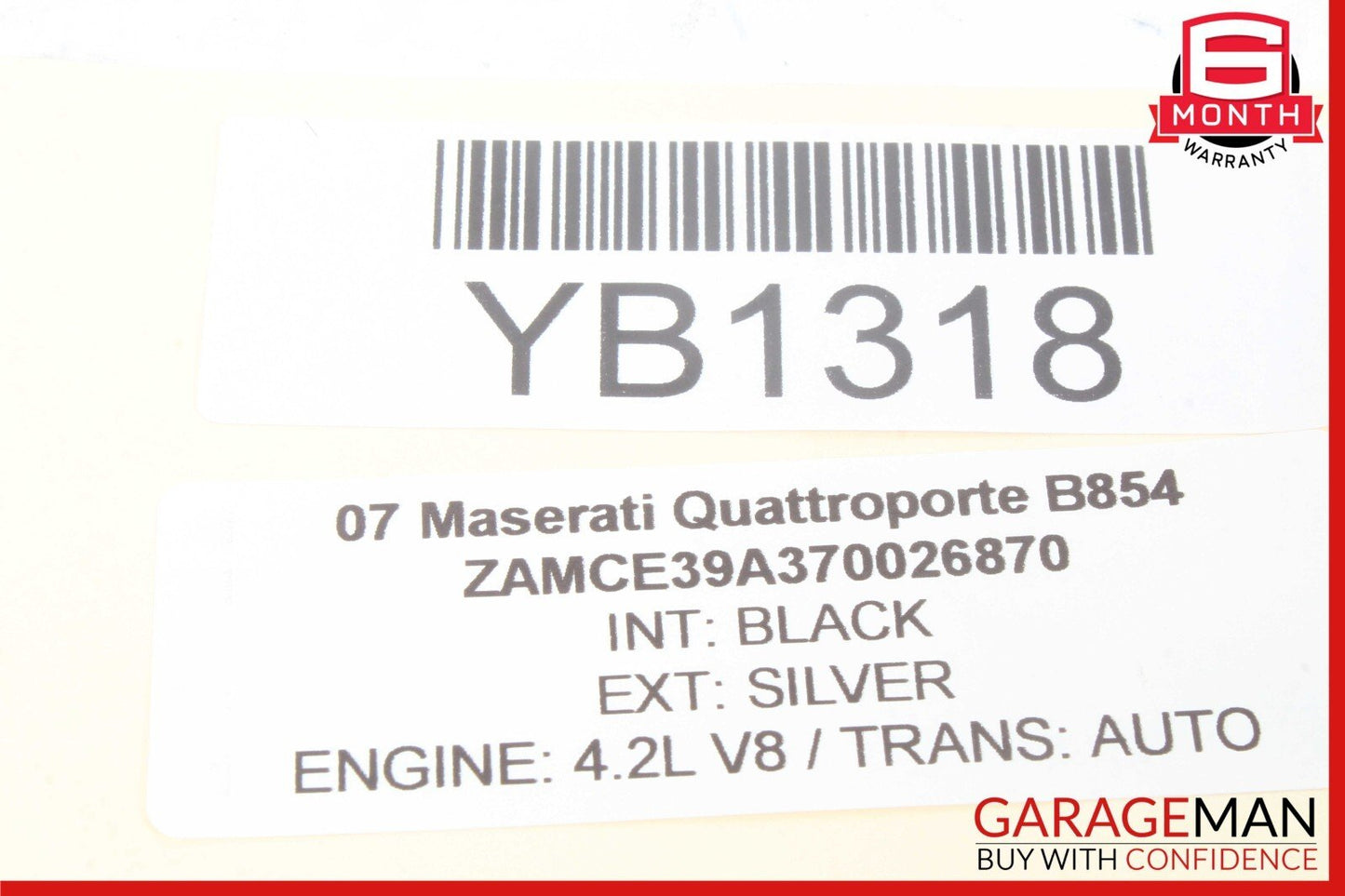 03-13 Maserati Quattroporte M139 Interior Rear View Mirror OEM