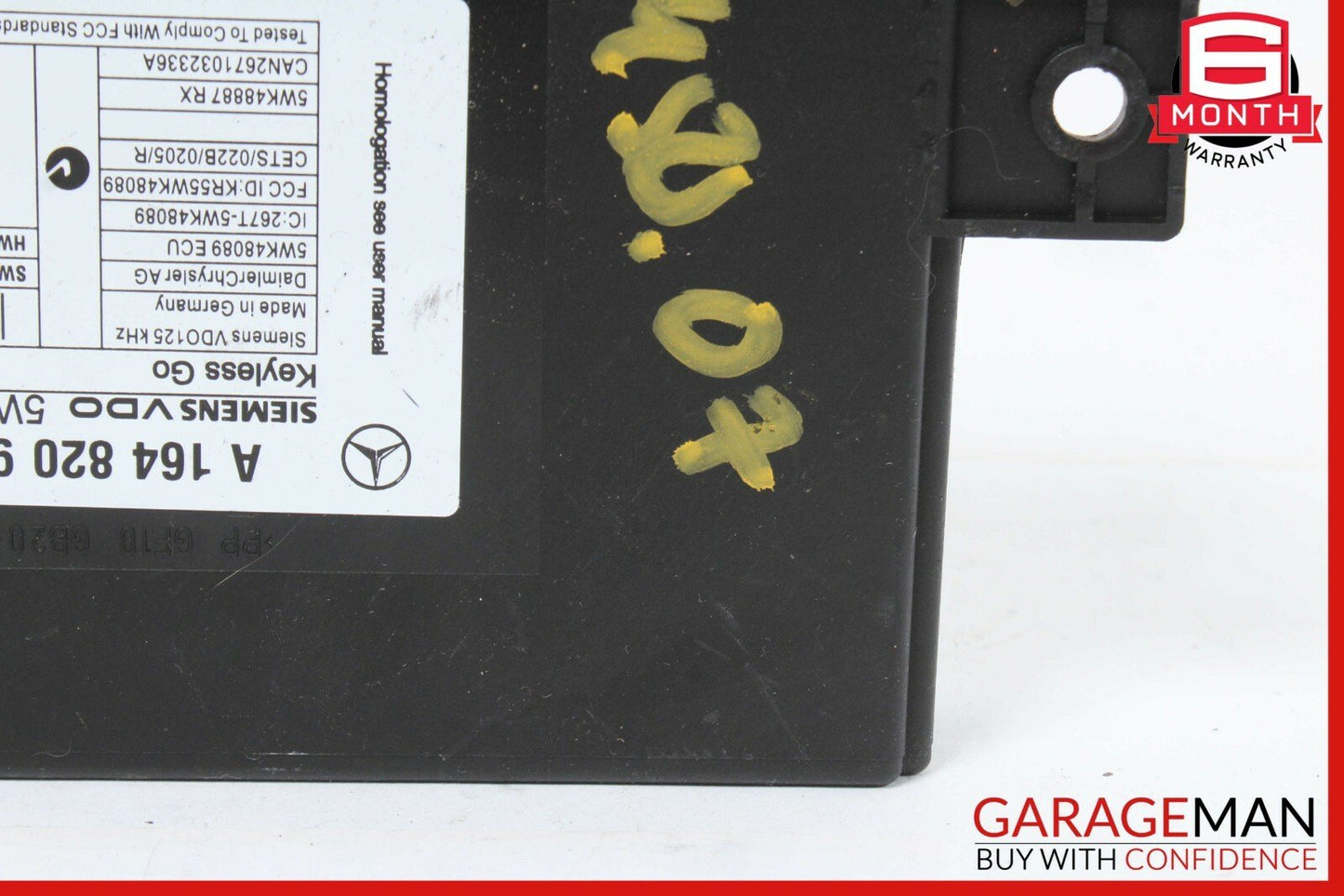 06-12 Mercedes X164 GL320 Keyless Go Control Module 1648209326 OEM