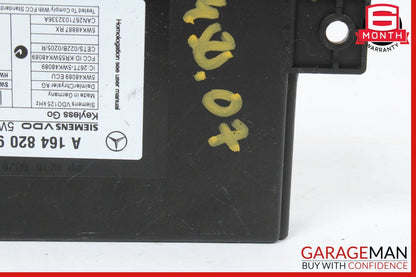 06-12 Mercedes X164 GL320 Keyless Go Control Module 1648209326 OEM