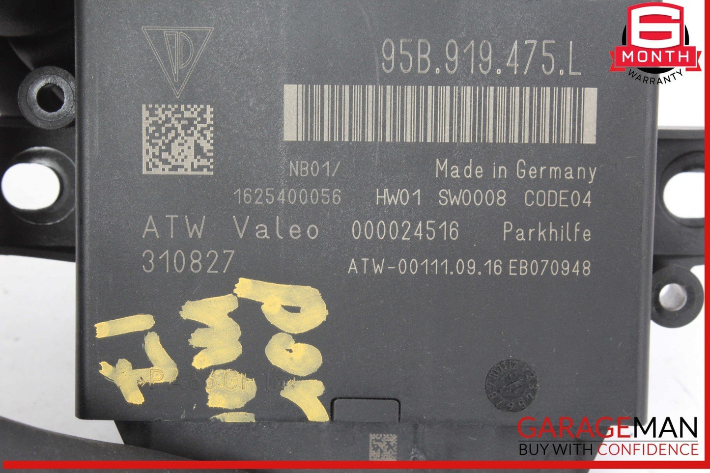 15-18 Porsche Macan 95B Park Assist Aid Control Module Unit 95B919475L OEM