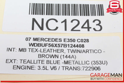 03-09 Mercedes W211 E350 E550 Rear Right Side Door Control Module Unit OEM