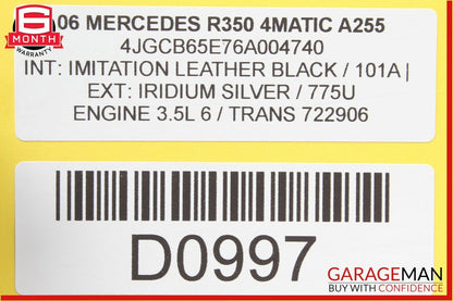 06-12 Mercedes W251 R350 ML550 Panoramic Sunroof Sun Roof Motor 1648201442 OEM