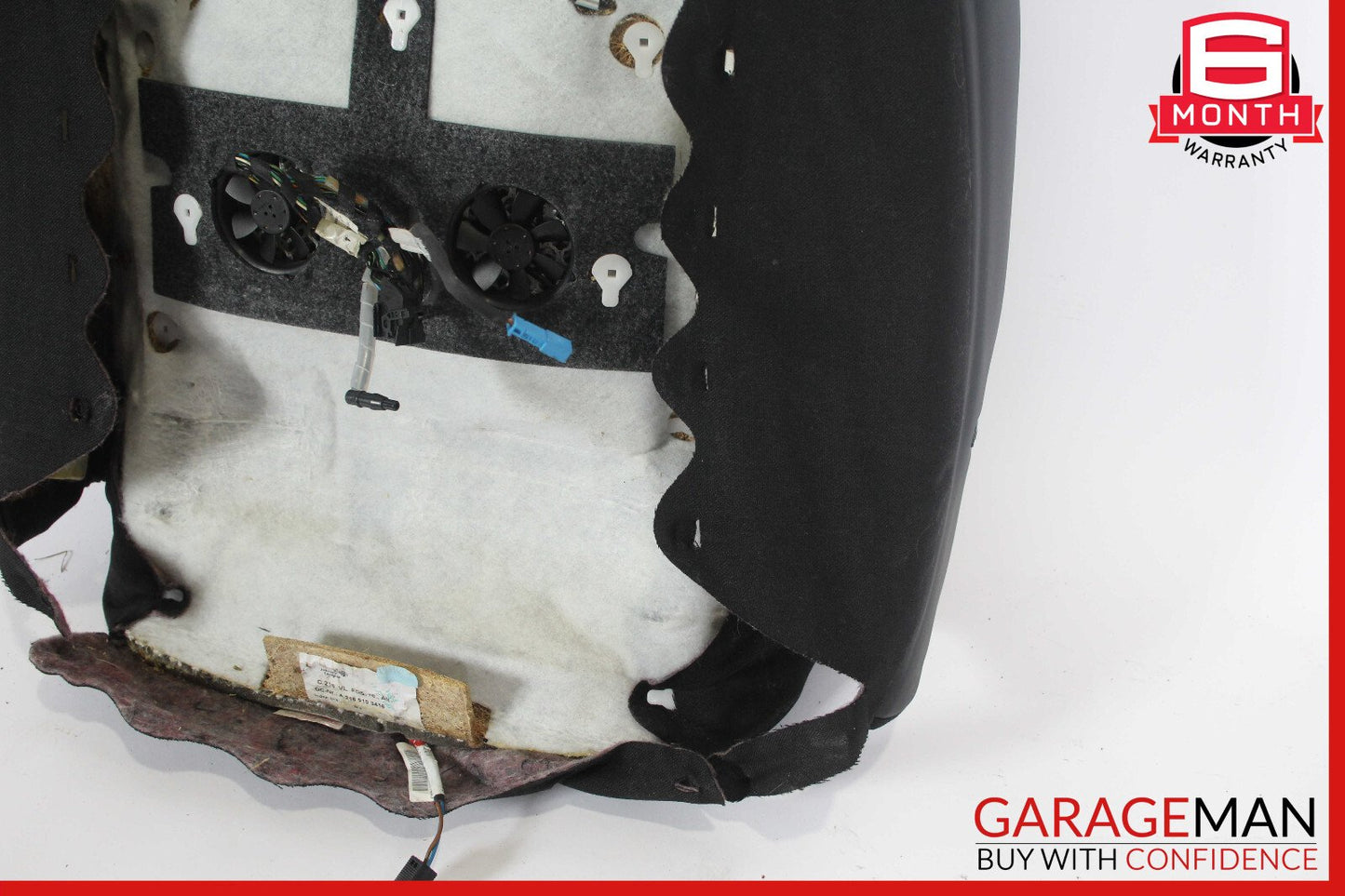 07-10 Mercedes W216 CL550 Front Right Side Top Upper Seat Cushion Black OEM