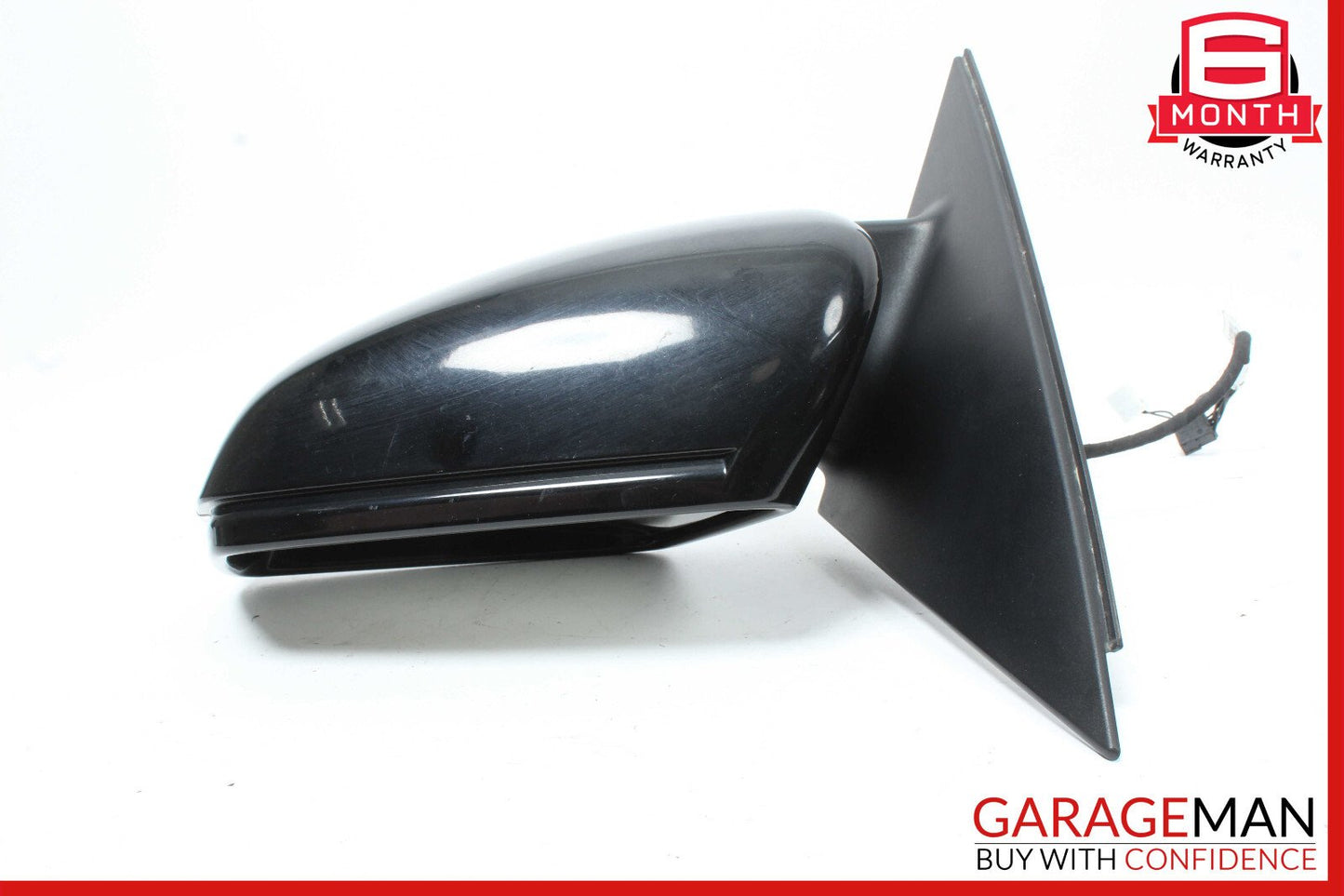 12-14 Mercedes W204 C250 C300 Front Left Side Mirror Door Rear View Black OEM