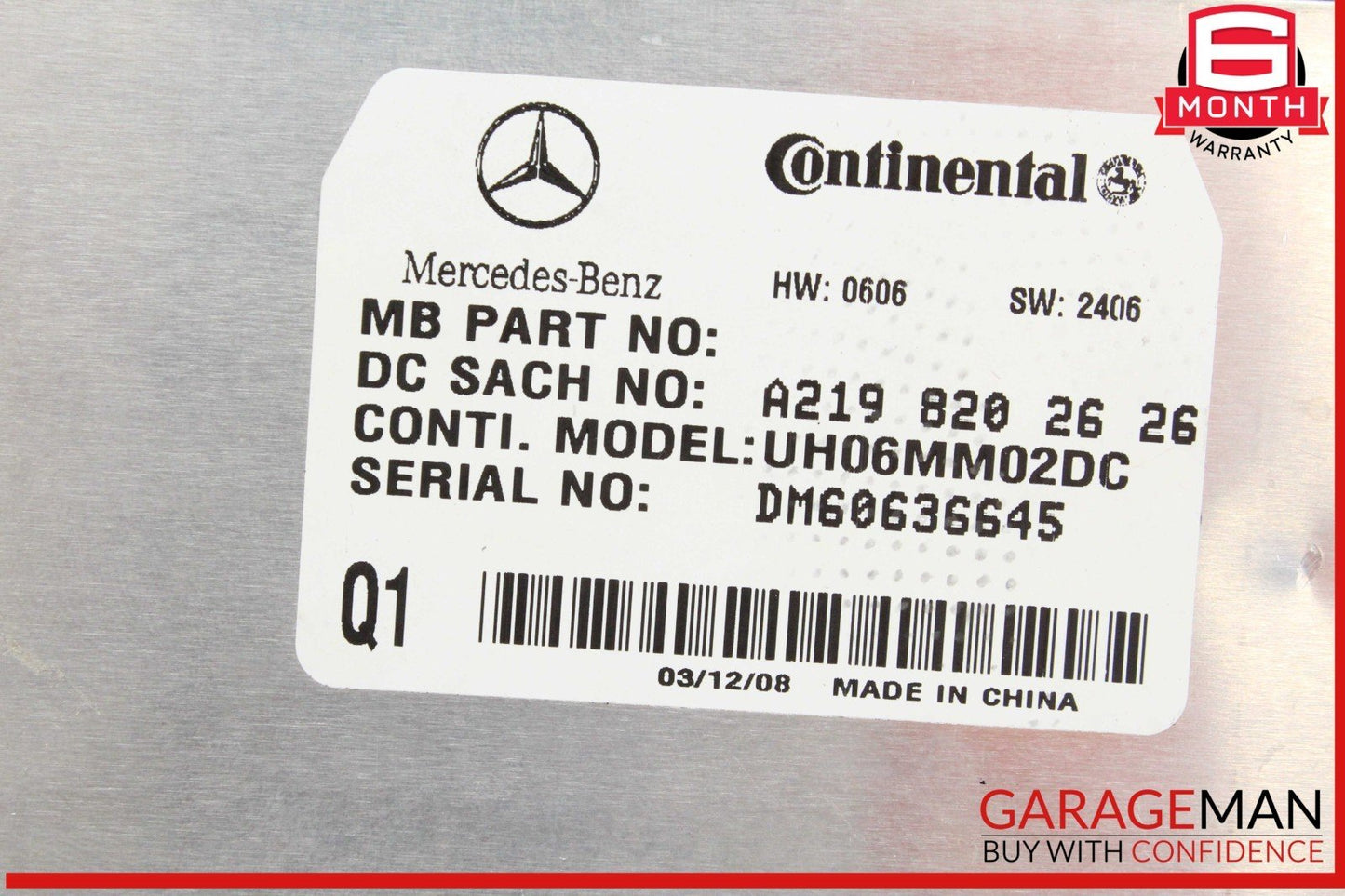 06-12 Mercedes X164 GL450 4MATIC Communication Control Module 2198202626 OEM