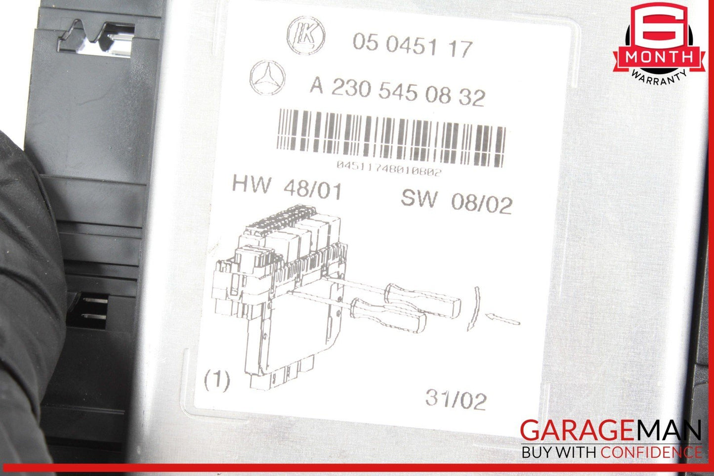 03-12 Mercedes R230 SL500 SL550 Front Left SAM Fuse Box Control Module OEM