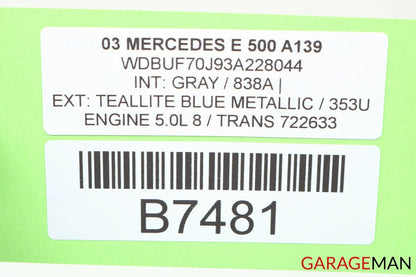 03-06 Mercedes W211 E320 E500 Door Control Module Front Right 2118200626 OEM
