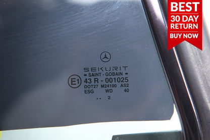 03-11 MERCEDES R230 SL55 AMG REAR RIGHT PASSENGER QUARTER WINDOW GLASS A74 OEM