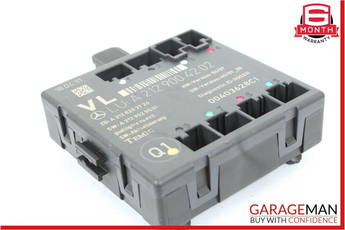 08-15 Mercedes W204 C250 C350 Front Left Driver Side Door Controller Module Unit
