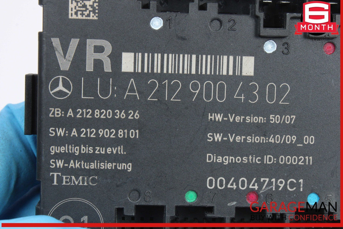 08-18 Mercedes W212 E350 Front Right Passenger Side Door Control Module Unit OEM