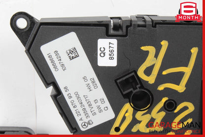07-14 Mercedes W221 S550 S63 Front Right Side Seat Control Switch 2218709358 OEM