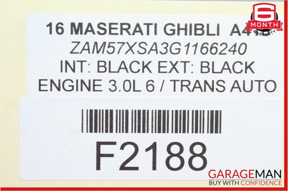 14-17 Maserati Ghibli Dash Headlight Head Light Lamp Control Switch OEM