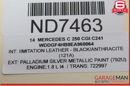 10-15 Mercedes W204 C250 CGI C300 Keyless Go Entry Control Module 1729006206 OEM