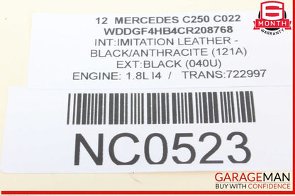 08-18 Mercedes W204 C250 E350 E400 Front Right Side Door Control Module Unit OEM
